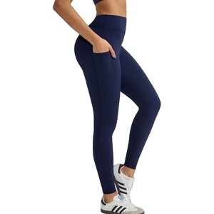 image:imageRUNNING GIRL Buttery Soft High Waist Leggings for WomenTummy Control Workout Athletic Yoga Leggings with PocketsNavy Blue