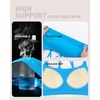 image:imageRUNNING GIRL High Impact Sports Bras for Women  Scoop Neck Strappy Sports Bra High Support Moulded Cup Workout BraDbright Blue