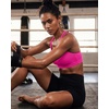 image:imageRUNNING GIRL High Impact Sports Bras for Women  Scoop Neck Strappy Sports Bra High Support Moulded Cup Workout BraDhot Pink