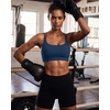 image:imageRUNNING GIRL High Impact Sports Bras for Women  Scoop Neck Strappy Sports Bra High Support Moulded Cup Workout BraDnavy