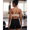 image:imageRUNNING GIRL High Impact Sports Bras for Women  Scoop Neck Strappy Sports Bra High Support Moulded Cup Workout BraDnude
