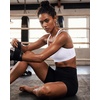 image:imageRUNNING GIRL High Impact Sports Bras for Women  Scoop Neck Strappy Sports Bra High Support Moulded Cup Workout BraDsnow White