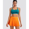 image:imageRUNNING GIRL High Impact Sports Bras for Women  Scoop Neck Strappy Sports Bra High Support Moulded Cup Workout BraDteal