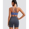 image:imageRUNNING GIRL High Impact Sports Bras for Women  Scoop Neck Strappy Sports Bra High Support Moulded Cup Workout BraDwild Indigo