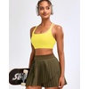image:imageRUNNING GIRL High Impact Sports Bras for Women  Scoop Neck Strappy Sports Bra High Support Moulded Cup Workout BraDyellow