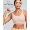 image:imageRUNNING GIRL Sports Bra for Women High Support Molded Cup High Impact Sports Bras with Sewn in Pads Strappy Running BraBlush Pink