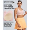 image:imageRUNNING GIRL Sports Bra for Women High Support Molded Cup High Impact Sports Bras with Sewn in Pads Strappy Running BraBlush Pink