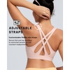 image:imageRUNNING GIRL Sports Bra for Women High Support Molded Cup High Impact Sports Bras with Sewn in Pads Strappy Running BraBlush Pink