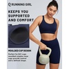 image:imageRUNNING GIRL Sports Bra for Women High Support Molded Cup High Impact Sports Bras with Sewn in Pads Strappy Running BraMidnight Blue