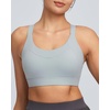 image:imageRUNNING GIRL Sports Bra for Women High Support Molded Cup High Impact Sports Bras with Sewn in Pads Strappy Running BraMist Grey