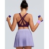 image:imageRUNNING GIRL Sports Bra for Women High Support Molded Cup High Impact Sports Bras with Sewn in Pads Strappy Running BraPlum