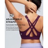 image:imageRUNNING GIRL Sports Bra for Women High Support Molded Cup High Impact Sports Bras with Sewn in Pads Strappy Running BraPlum