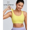 image:imageRUNNING GIRL Sports Bra for Women High Support Molded Cup High Impact Sports Bras with Sewn in Pads Strappy Running BraSunny Yellow