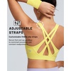 image:imageRUNNING GIRL Sports Bra for Women High Support Molded Cup High Impact Sports Bras with Sewn in Pads Strappy Running BraSunny Yellow