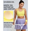 image:imageRUNNING GIRL Sports Bra for Women High Support Molded Cup High Impact Sports Bras with Sewn in Pads Strappy Running BraSunny Yellow