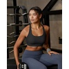 image:imageRUNNING GIRL Sports Bra for Women Molded Cup High Impact Sports Bras for Women with Sewn in PadsAblack