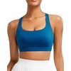 image:imageRUNNING GIRL Sports Bra for Women Molded Cup High Impact Sports Bras for Women with Sewn in PadsAblue