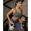 image:imageRUNNING GIRL Sports Bra for Women Molded Cup High Impact Sports Bras for Women with Sewn in PadsAdark Green