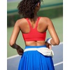 image:imageRUNNING GIRL Sports Bra for Women Molded Cup High Impact Sports Bras for Women with Sewn in PadsAdeep Red