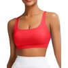 image:imageRUNNING GIRL Sports Bra for Women Molded Cup High Impact Sports Bras for Women with Sewn in PadsAdeep Red