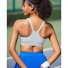 image:imageRUNNING GIRL Sports Bra for Women Molded Cup High Impact Sports Bras for Women with Sewn in PadsAgrey