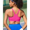 image:imageRUNNING GIRL Sports Bra for Women Molded Cup High Impact Sports Bras for Women with Sewn in PadsAhot Pink