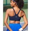 image:imageRUNNING GIRL Sports Bra for Women Molded Cup High Impact Sports Bras for Women with Sewn in PadsAnavy Blue