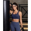 image:imageRUNNING GIRL Sports Bra for Women Molded Cup High Impact Sports Bras for Women with Sewn in PadsAnavy Blue