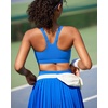 image:imageRUNNING GIRL Sports Bra for Women Molded Cup High Impact Sports Bras for Women with Sewn in PadsAsparkle Blue