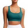 image:imageRUNNING GIRL Sports Bra for Women Molded Cup High Impact Sports Bras for Women with Sewn in PadsAteal