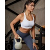 image:imageRUNNING GIRL Sports Bra for Women Molded Cup High Impact Sports Bras for Women with Sewn in PadsAwhite