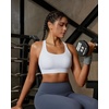 image:imageRUNNING GIRL Sports Bra for Women Molded Cup High Impact Sports Bras for Women with Sewn in PadsAwhite