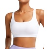 image:imageRUNNING GIRL Sports Bra for Women Molded Cup High Impact Sports Bras for Women with Sewn in PadsAwhite