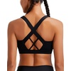 image:imageRUNNING GIRL Sports Bra for Women Molded Cup High Impact Sports Bras for Women with Sewn in PadsBblack