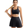 image:imageRUNNING GIRL Sports Bra for Women Molded Cup High Impact Sports Bras for Women with Sewn in PadsBblack