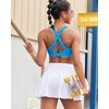 image:imageRUNNING GIRL Sports Bra for Women Molded Cup High Impact Sports Bras for Women with Sewn in PadsBbrilliant Blue