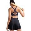 image:imageRUNNING GIRL Sports Bra for Women Molded Cup High Impact Sports Bras for Women with Sewn in PadsBnavy Blue