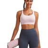 image:imageRUNNING GIRL Sports Bra for Women Molded Cup High Impact Sports Bras for Women with Sewn in PadsBpink