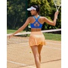 image:imageRUNNING GIRL Sports Bra for Women Molded Cup High Impact Sports Bras for Women with Sewn in PadsBsparkle Blue
