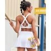 image:imageRUNNING GIRL Sports Bra for Women Molded Cup High Impact Sports Bras for Women with Sewn in PadsBwhite