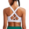 image:imageRUNNING GIRL Sports Bra for Women Molded Cup High Impact Sports Bras for Women with Sewn in PadsBwhite