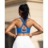 image:imageRUNNING GIRL Sports Bra for Women Molded Cup High Impact Sports Bras for Women with Sewn in PadsCblue