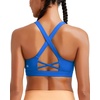 image:imageRUNNING GIRL Sports Bra for Women Molded Cup High Impact Sports Bras for Women with Sewn in PadsCblue