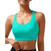image:imageRUNNING GIRL Sports Bra for Women Molded Cup High Impact Sports Bras for Women with Sewn in PadsCbright Green