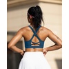 image:imageRUNNING GIRL Sports Bra for Women Molded Cup High Impact Sports Bras for Women with Sewn in PadsCdark Blue
