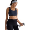 image:imageRUNNING GIRL Sports Bra for Women Molded Cup High Impact Sports Bras for Women with Sewn in PadsCdark Blue