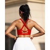 image:imageRUNNING GIRL Sports Bra for Women Molded Cup High Impact Sports Bras for Women with Sewn in PadsCdeep Red