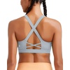 image:imageRUNNING GIRL Sports Bra for Women Molded Cup High Impact Sports Bras for Women with Sewn in PadsCgrey