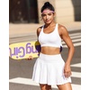 image:imageRUNNING GIRL Sports Bra for Women Molded Cup High Impact Sports Bras for Women with Sewn in PadsCwhite
