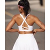image:imageRUNNING GIRL Sports Bra for Women Molded Cup High Impact Sports Bras for Women with Sewn in PadsCwhite
